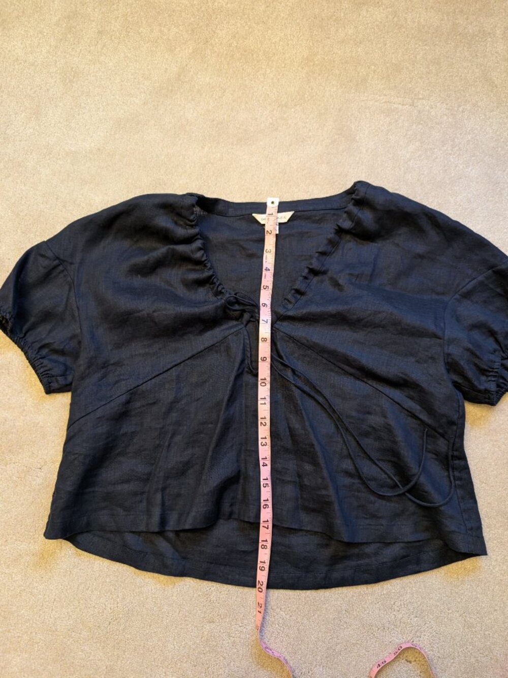 Banana Republic Linen Tie-Front V-Neck Top - Picture 5 of 5
